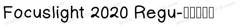 Focuslight 2020 Regu字体转换